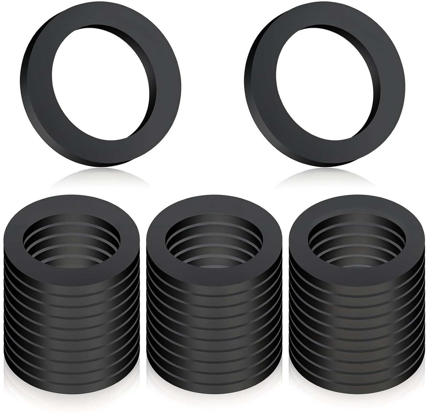 30 Stuks Rubber O-ringen voor Kranen, Douchekoppen en Afvoeren - Waterdichte Flat Seals voor Bad en Zwembad