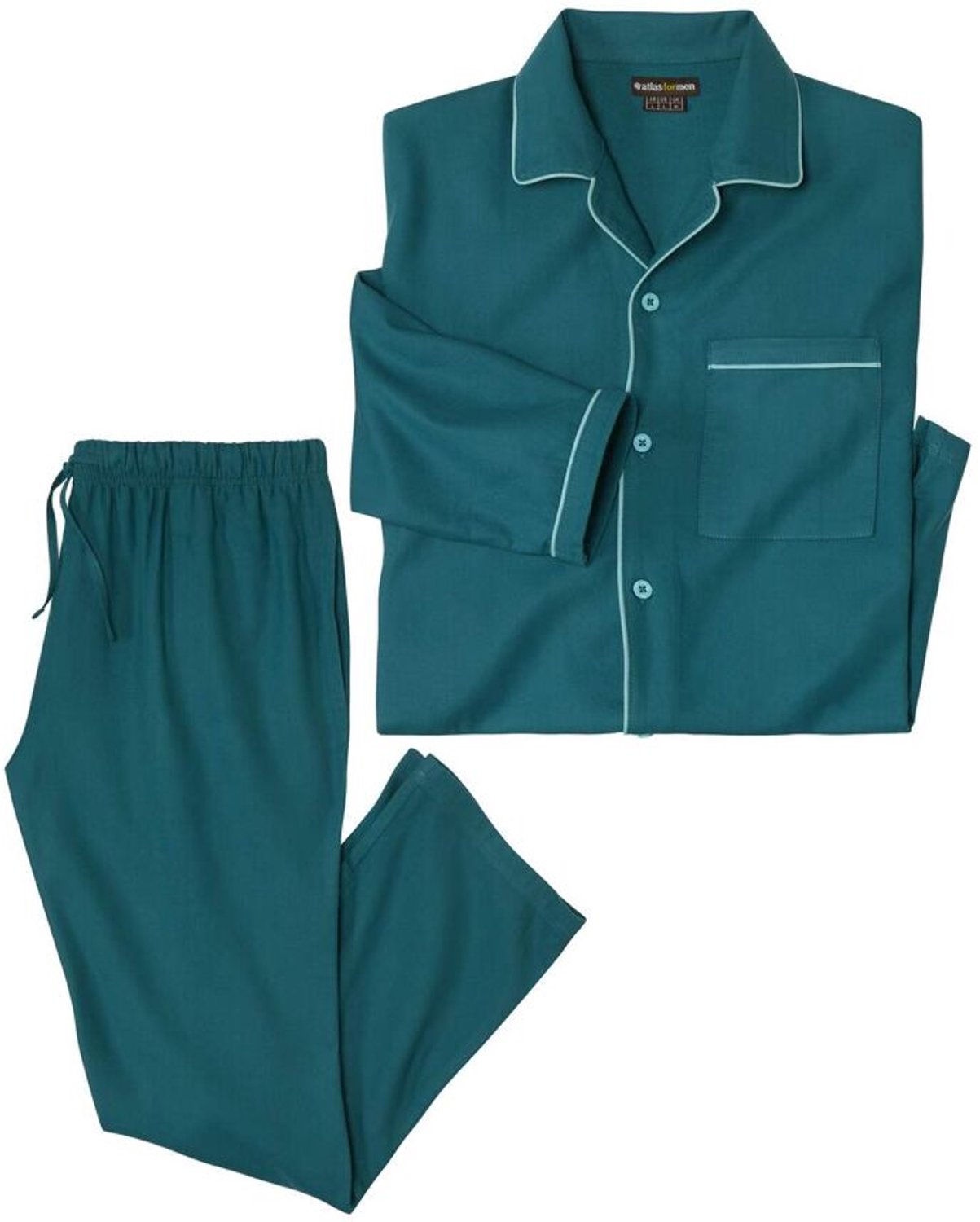 ATLAS FOR MEN - Klassieke flanellen pyjama - Heren - Verkrijgbaar in grote maten - M