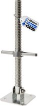 GeZu Impex Steiger spindel Ø 38 x 800 mm | SW | Set van 12 set van 12 Gegalvaniseerd zwenkbaar verstelbare voetspindel