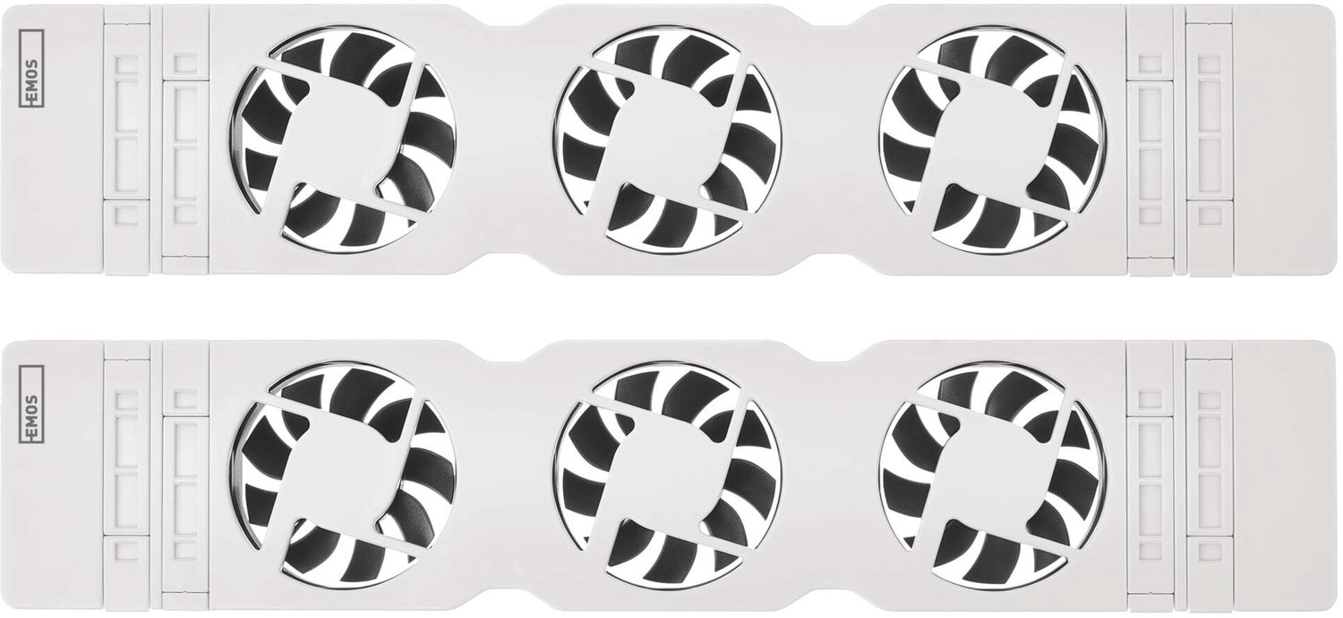 EMOS DUO-ventilator voor onder de radiator, wit, P56PR2