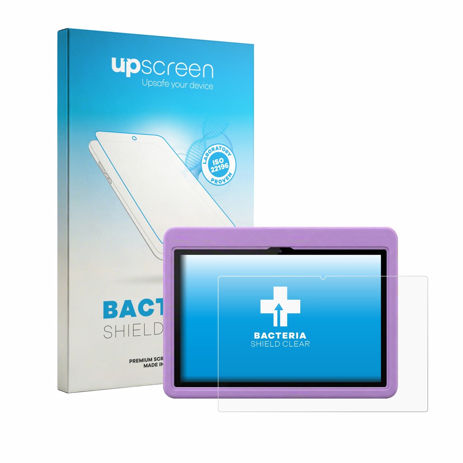 upscreen - Screenprotector voor TT.KIDS K106 10" - Folie Beschermfolie transparant antibacterieel