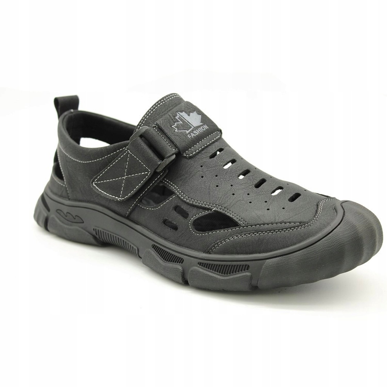 American Club Heren Sandalen CY144 Zwart