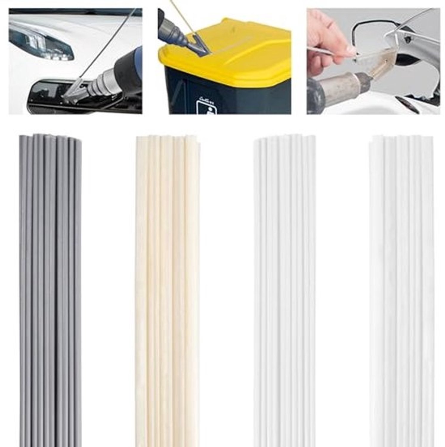 Kunststof lasstaven - voor lassen - 40 stuks - voor reparaties van ABS, PVC, PE en PP