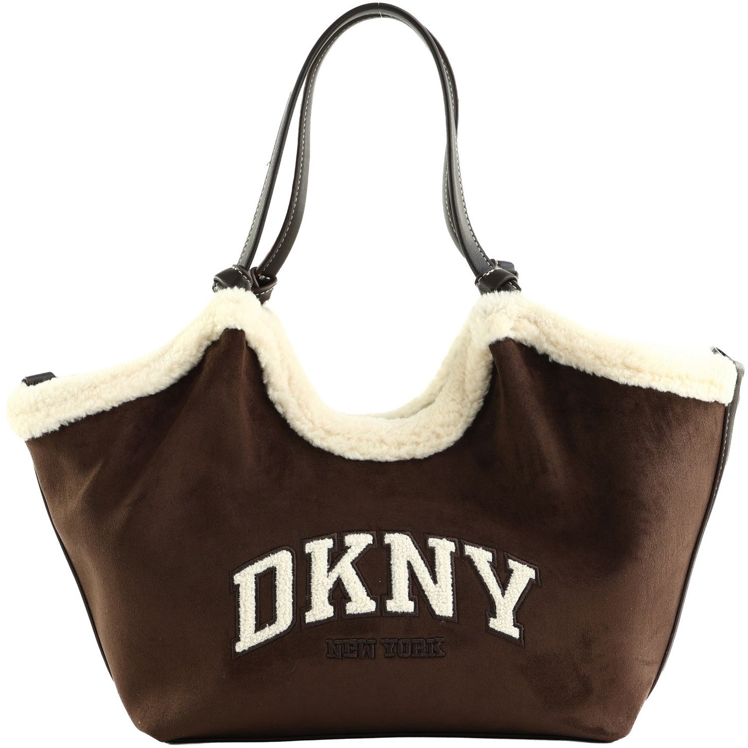 DKNY schoudertas Paula Tote Bag Coffee Bean donkerbruin