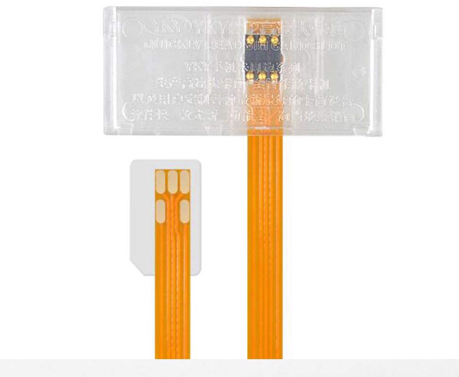Mobiele telefoon simkaart adapter - grote naar kleine simkaart - verlengsnoer 15,5 cm - m-winkel