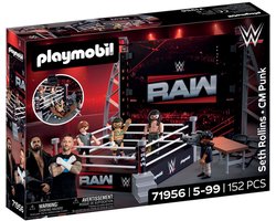 Playmobil WWE RAW Ring speelset met figuren en accessoires - 71956.