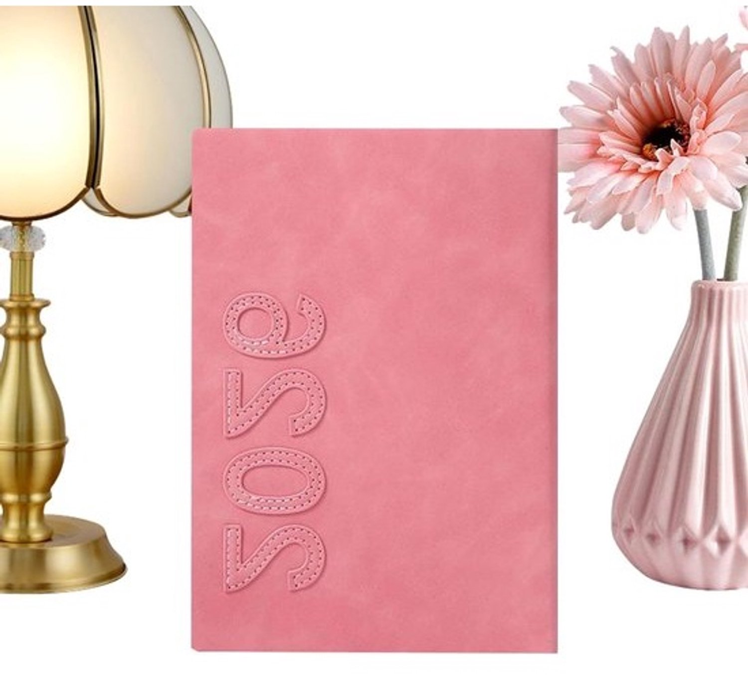 Academische agenda - Jaar- en dagplanner - Dagelijkse planning - Overzichtelijke secties - 22 x 15 x 3.2 cm - Roze