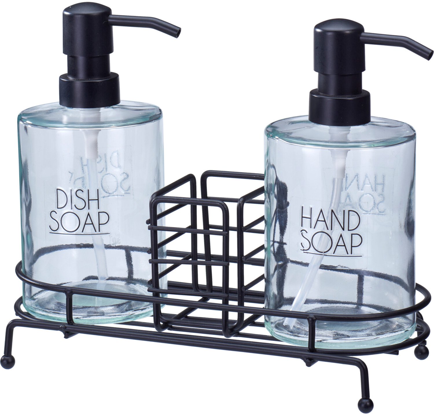 EH Excellent Houseware - 2 glazen dispensers ZOVO