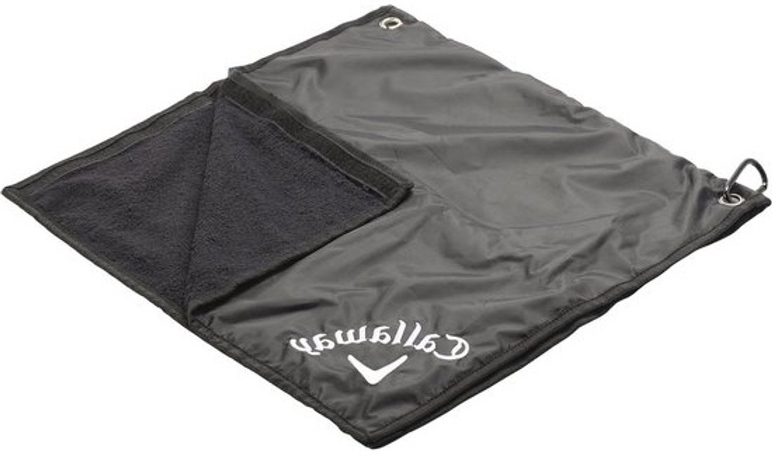 Golfregencombinatietas met capuchon en handdoek - Zwart