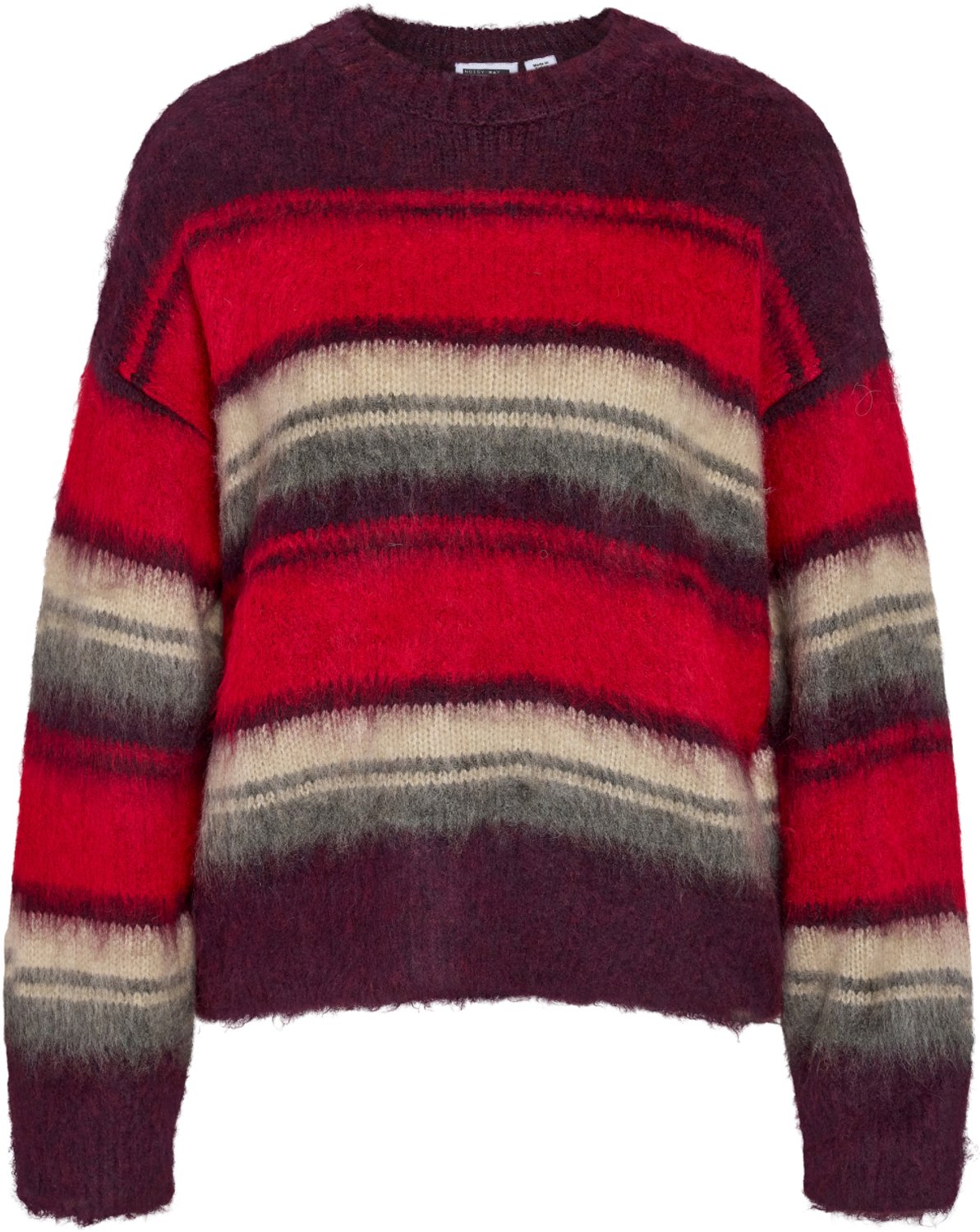 Noisy may Trui Nmtilda L/s O-neck Brushed Knit 27038654 Fig/multi Dames Maat - XS