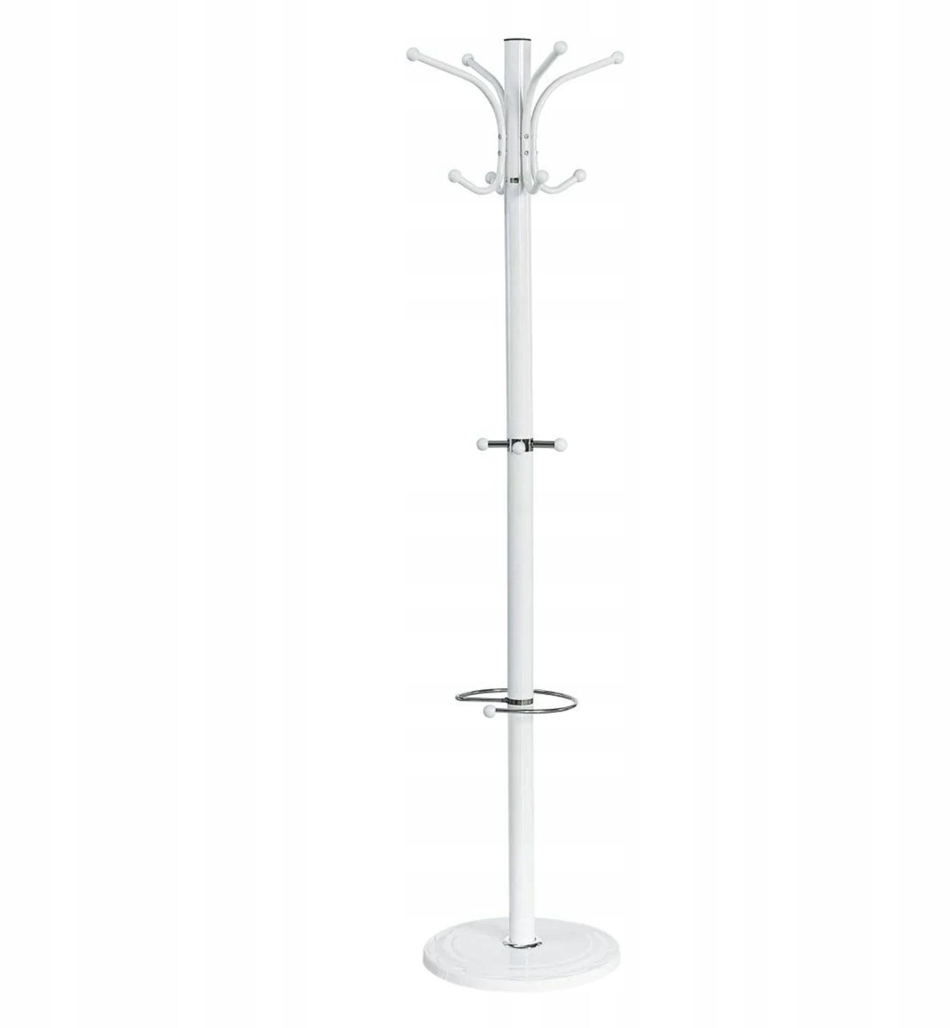 Furnitex C-1801 Serie - Staande kapstok - Wit - Metalen constructie - Parapluhouder