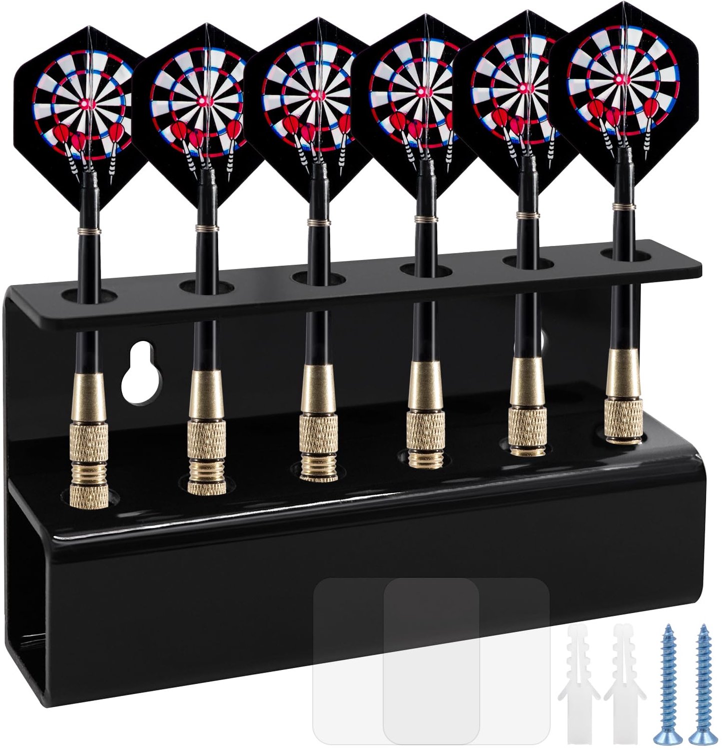 Wandhouder voor 6 Darts met Zelfklevende Bevestiging
