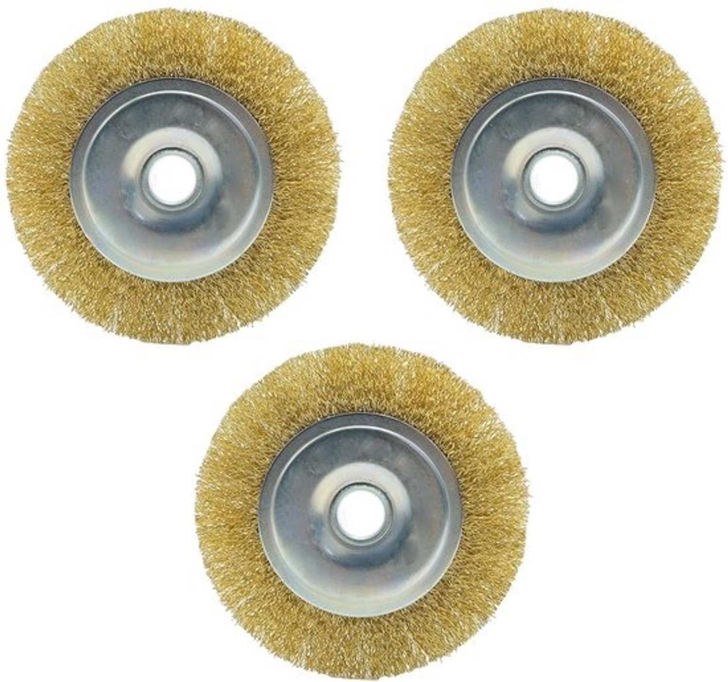 Draadborstels - Geschikt voor Ryobi RAC814 terrasreiniger - 3-pack - 115 × 16 × 20 mm - Verwijdert roest, onkruid en mos van bestrating en steen