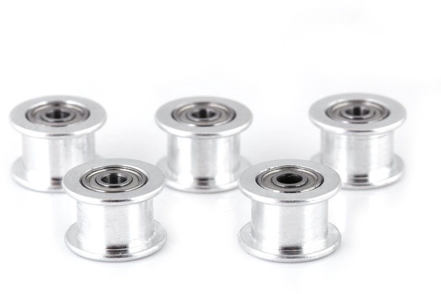 Katrollen 5 Stuks - Aluminium 16 Tanden - 2GT Distributieriem - 6mm/10mm Dikte - Nauwkeurige Positionering - Geschikt voor 3D-Printer - Riemschijf