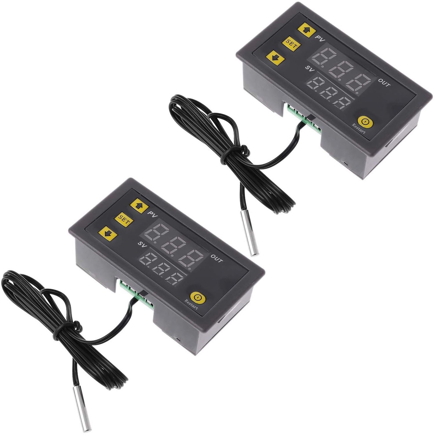 Temperatuurcontroller met LED Scherm (Set van 2)