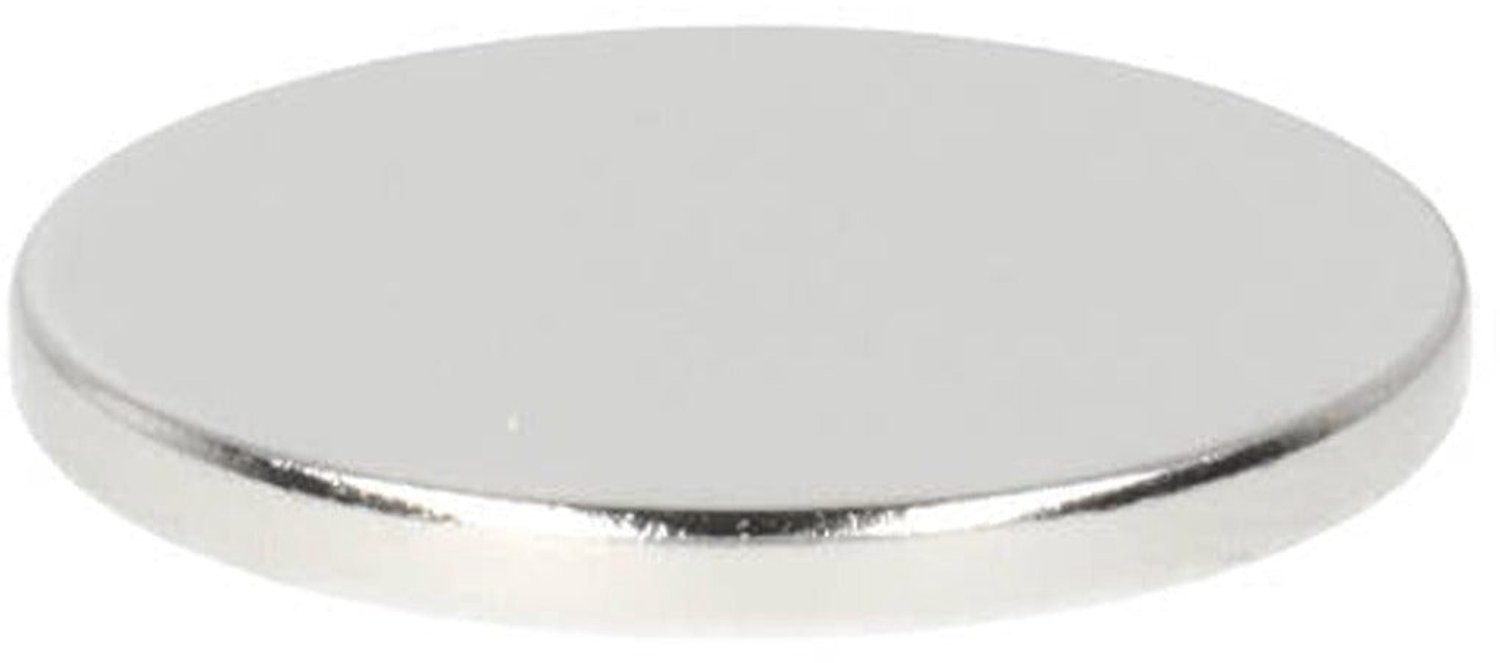 Neodymium Schijfmagneet Ø25 x 2,5 mm N48 NiCuNi – 8 stuks