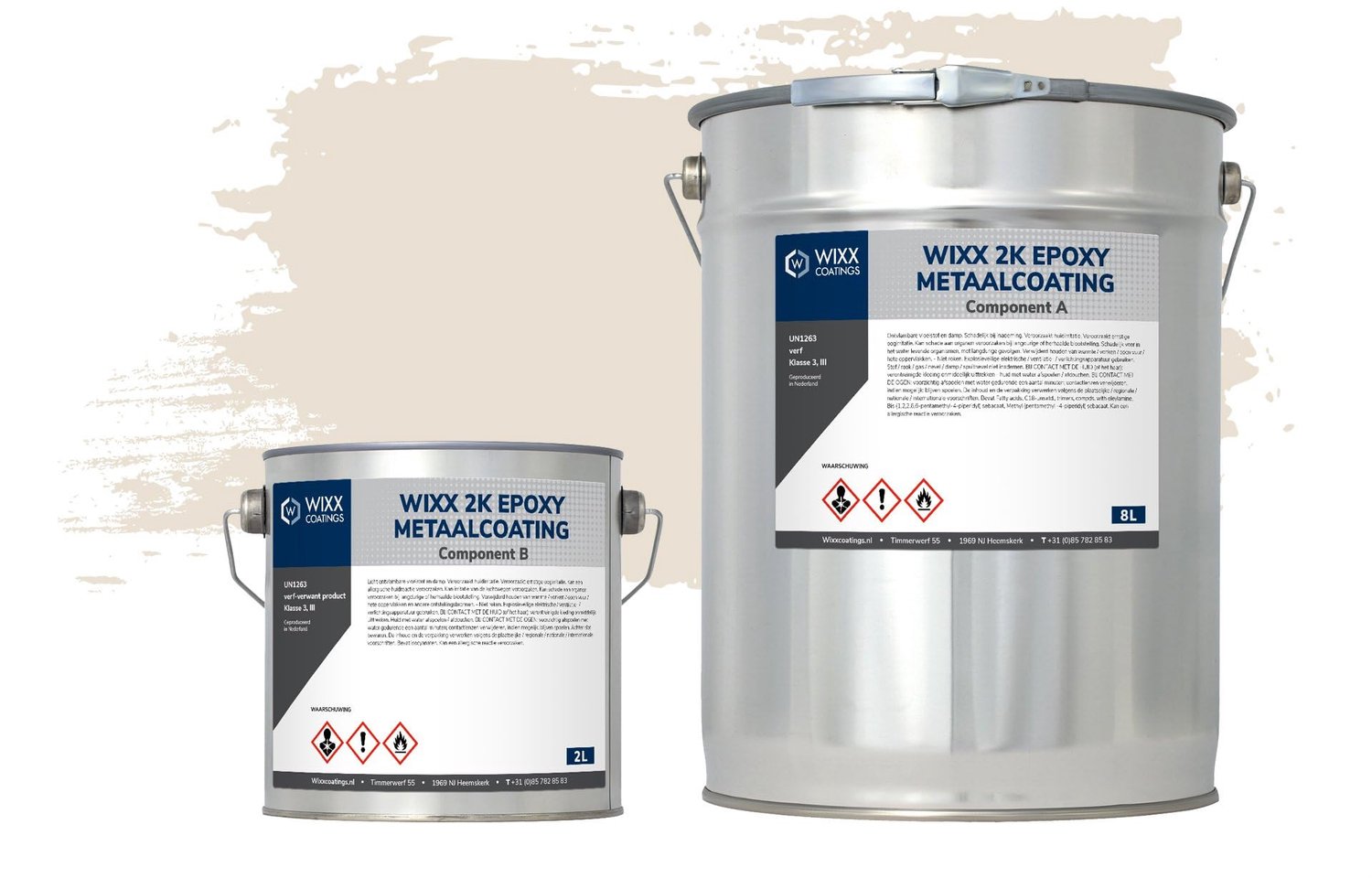 2K Epoxy Metaalcoating - 9001 Cream White - 5L
