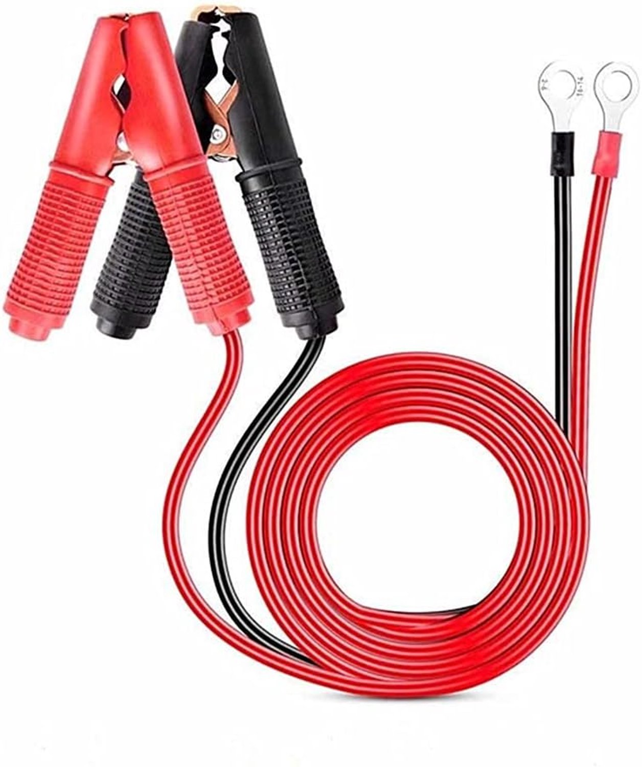 Alligator clips 30A - 2 stuks - rood en zwart - ideaal voor auto batterij opladen - m-winkel