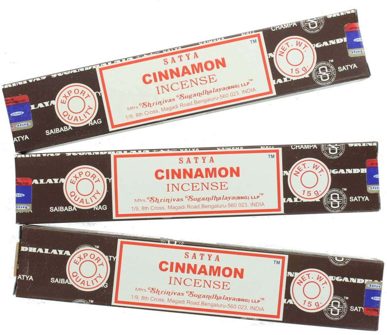 Nag Champa Kruidige Wierook Sticks - 3 Verpakkingen