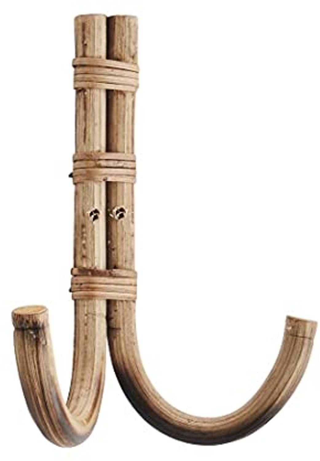 Wandhanger van Bamboe met 2 Haken