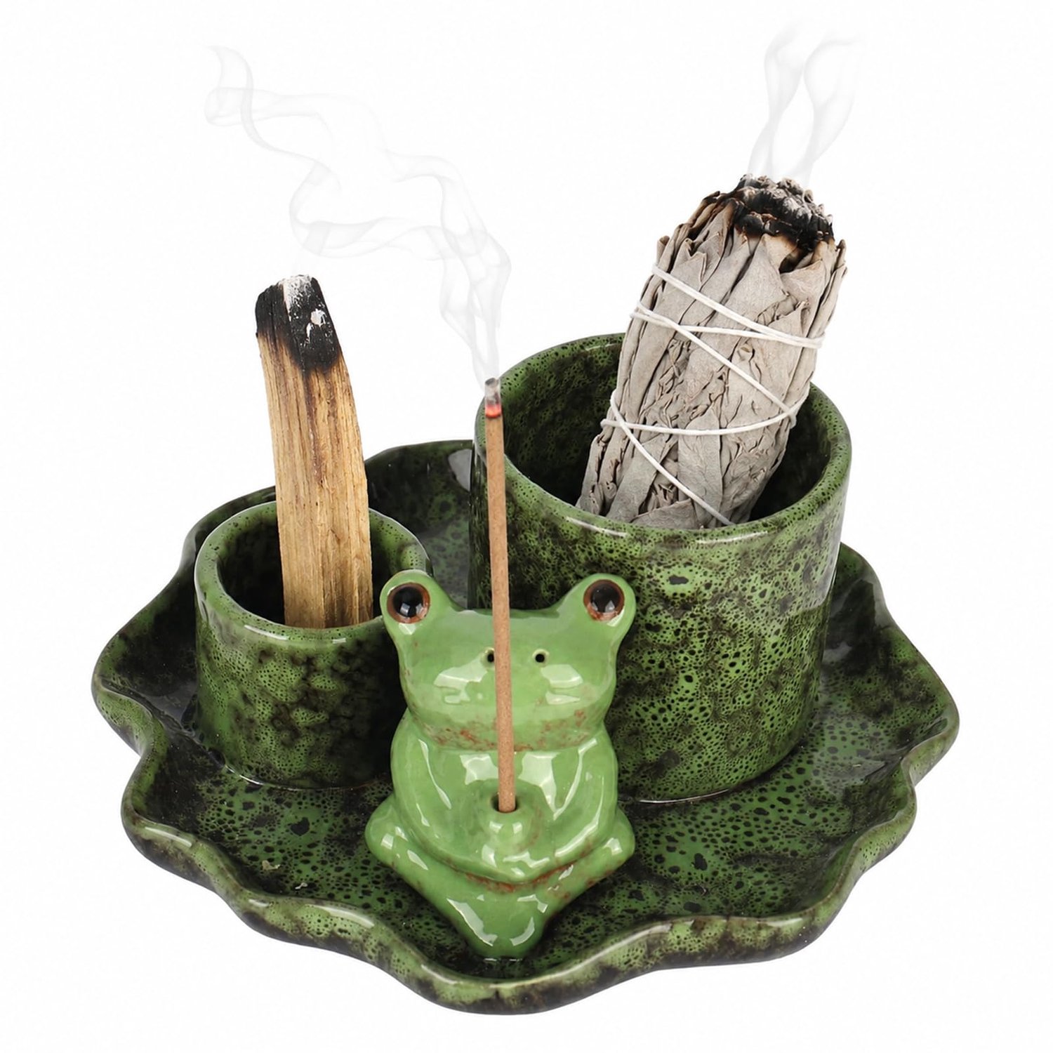 4-in-1 Wierookhouder van Keramiek voor Meditatie