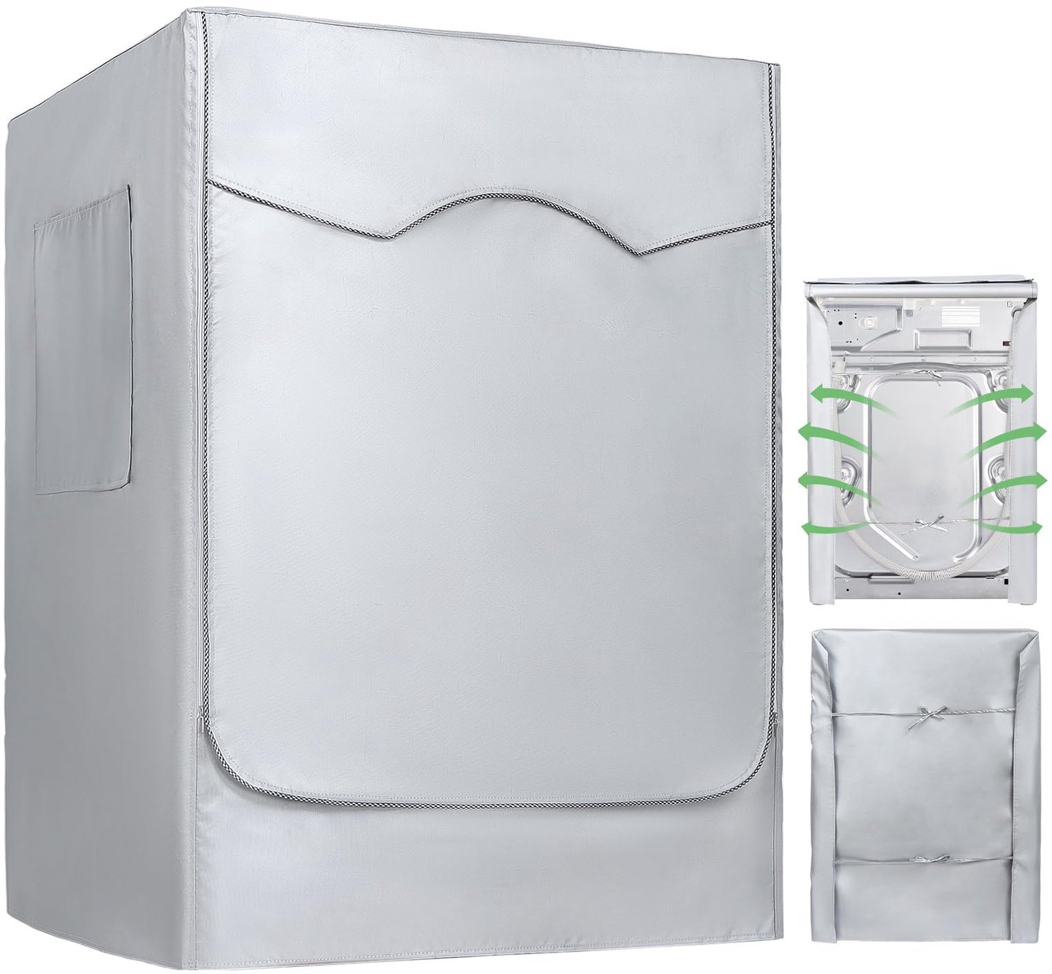 Waterdichte Wasmachine Cover - 60 x 64 x 85 cm - Zilver