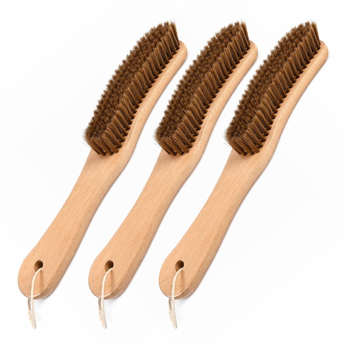 Solidchoice - Set van 3 Houten Kledingborstels voor Dierenharen