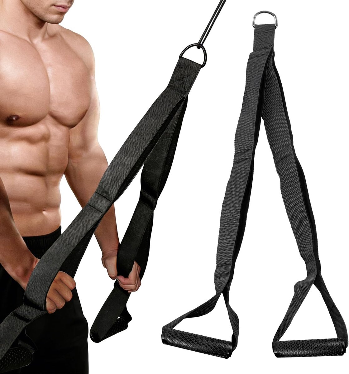 Solidchoice - Triceps Trainingsband met Comfortabele Handvatten