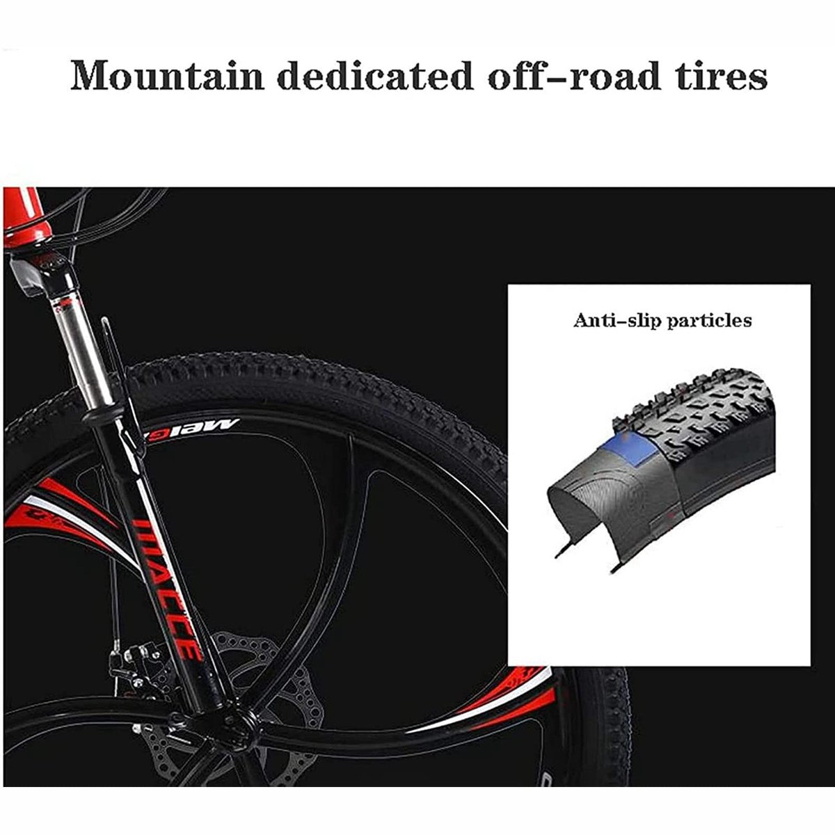 Solidchoice - 26 Inch Mountainbike voor Dames/Heren met Voorvering