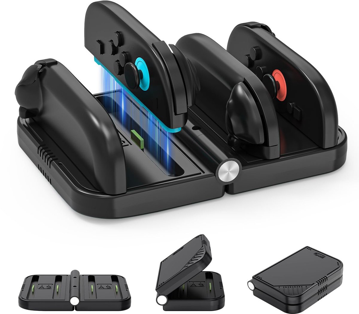 Solidchoice - Oplaadstation voor Nintendo Switch 2 met 4 Slots en Kaartopslag