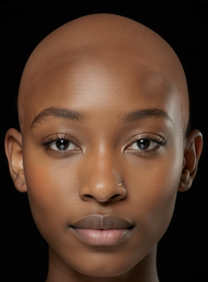 Black Label Latex Bald Caps - Dark Brown Bald Cap