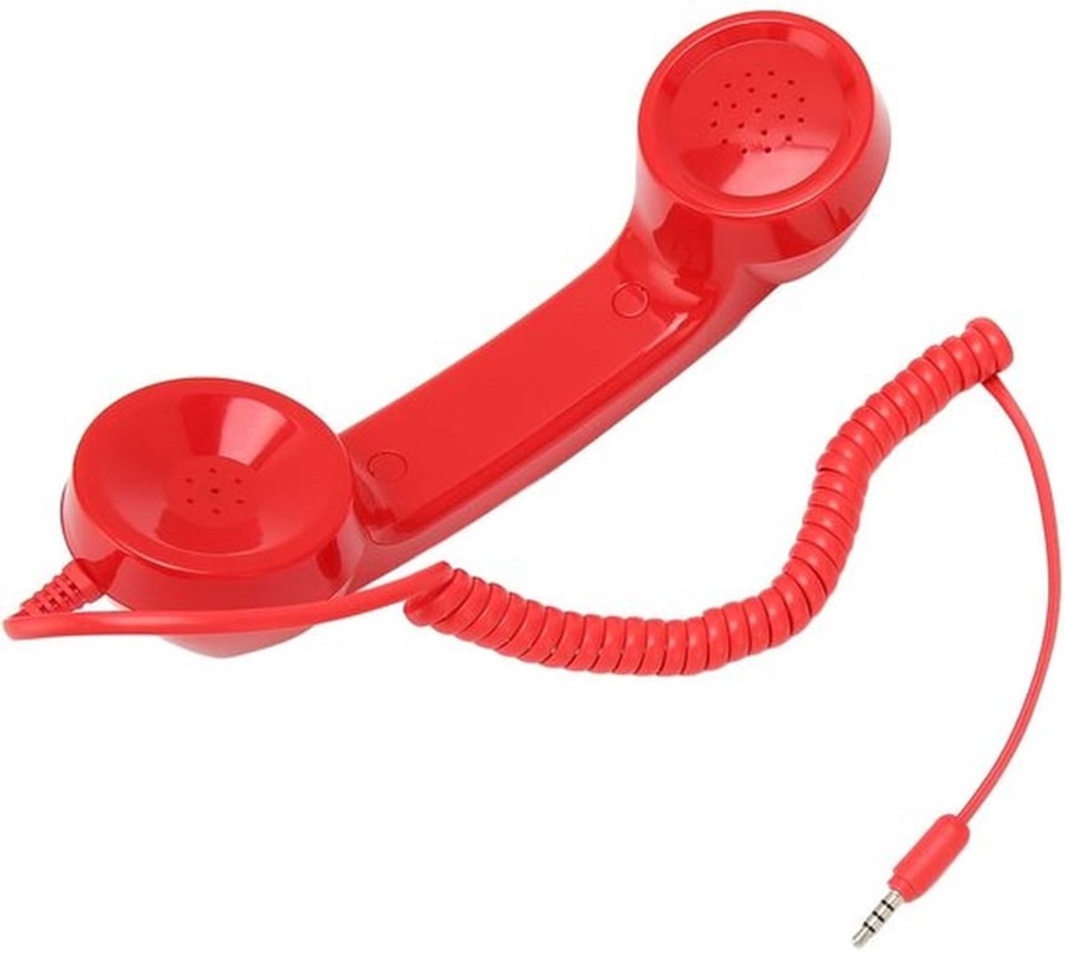 Telefoonhoorn Retro-stijl - Draagbare Telefoonontvanger - 3,5 Mm Geluidsstekker - One Touch Antwoordknop - 1 M Krulsnoer - Vermindert Straling - Handset