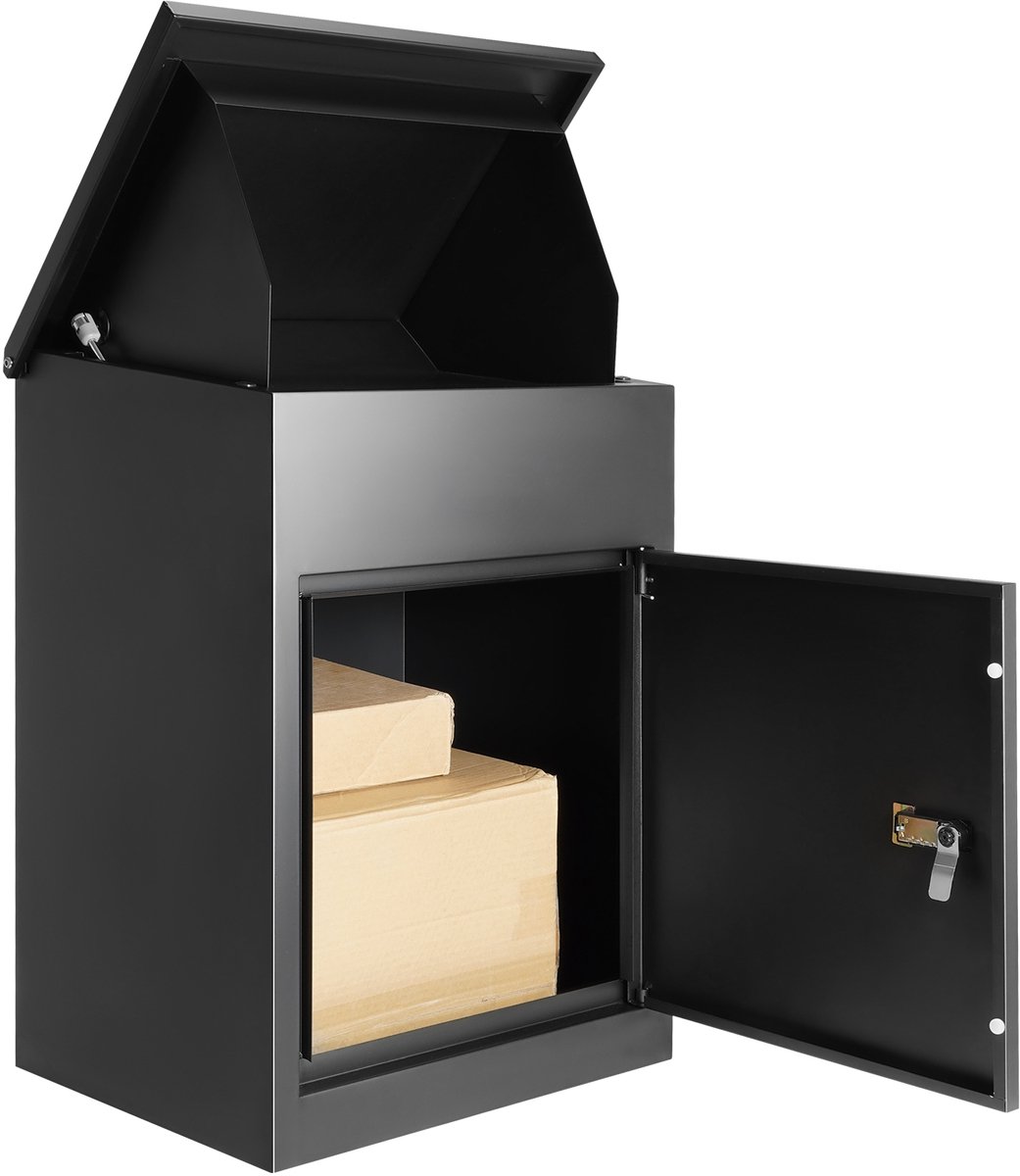 Mura Brievenbus - Pakketbrievenbus - Pakketbox - Mailbox - Anti-Diefstal Slot - Waterdicht - Grote Opslagcapaciteit - Zwart