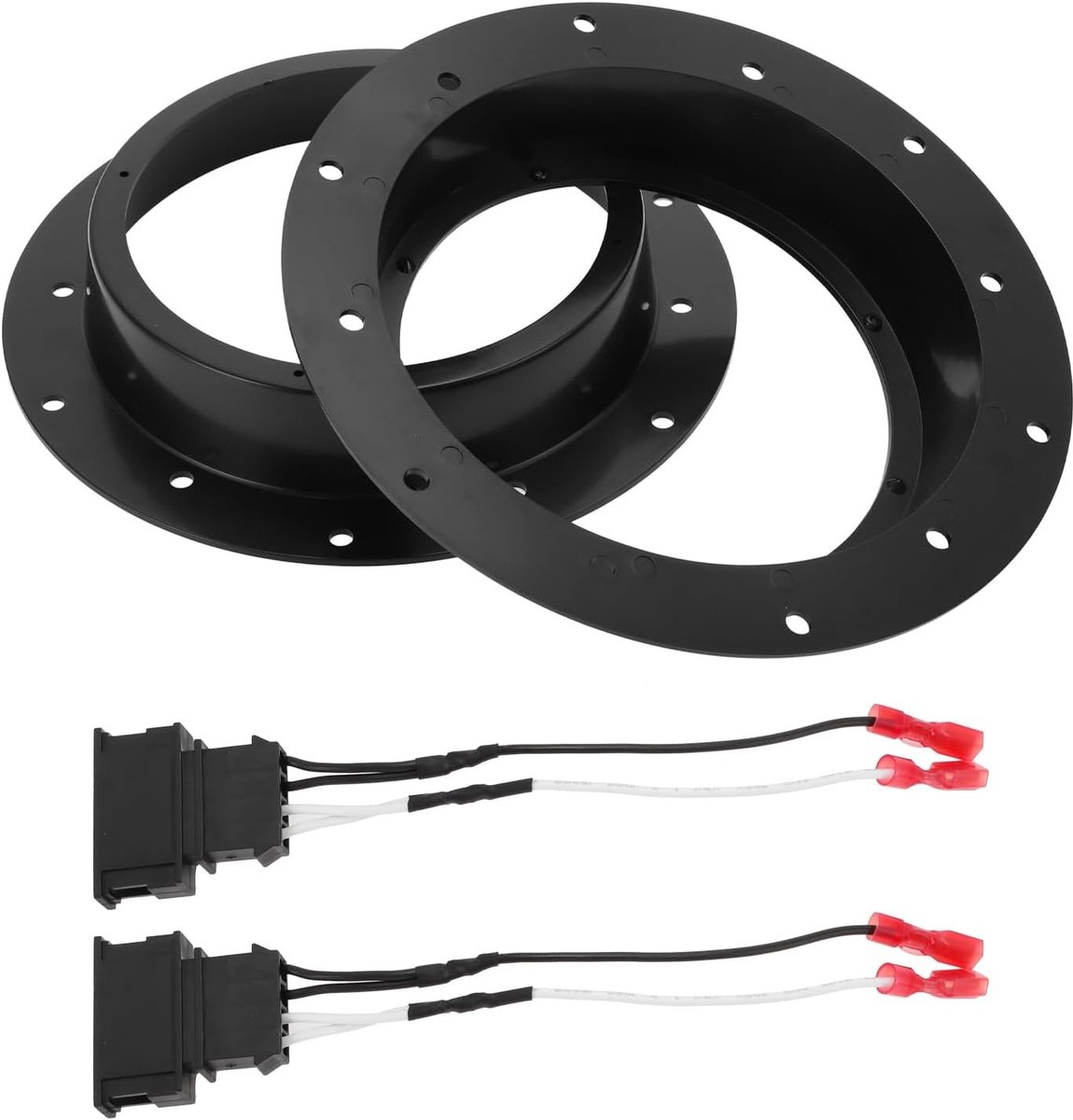 Tweeter Speaker Spacer Ring Adapter voor 6.5 inch Volkswagen Transporter T5 - ABS Zwart en Waterdicht, Verbeter Geluidskwaliteit en Installatiegemak