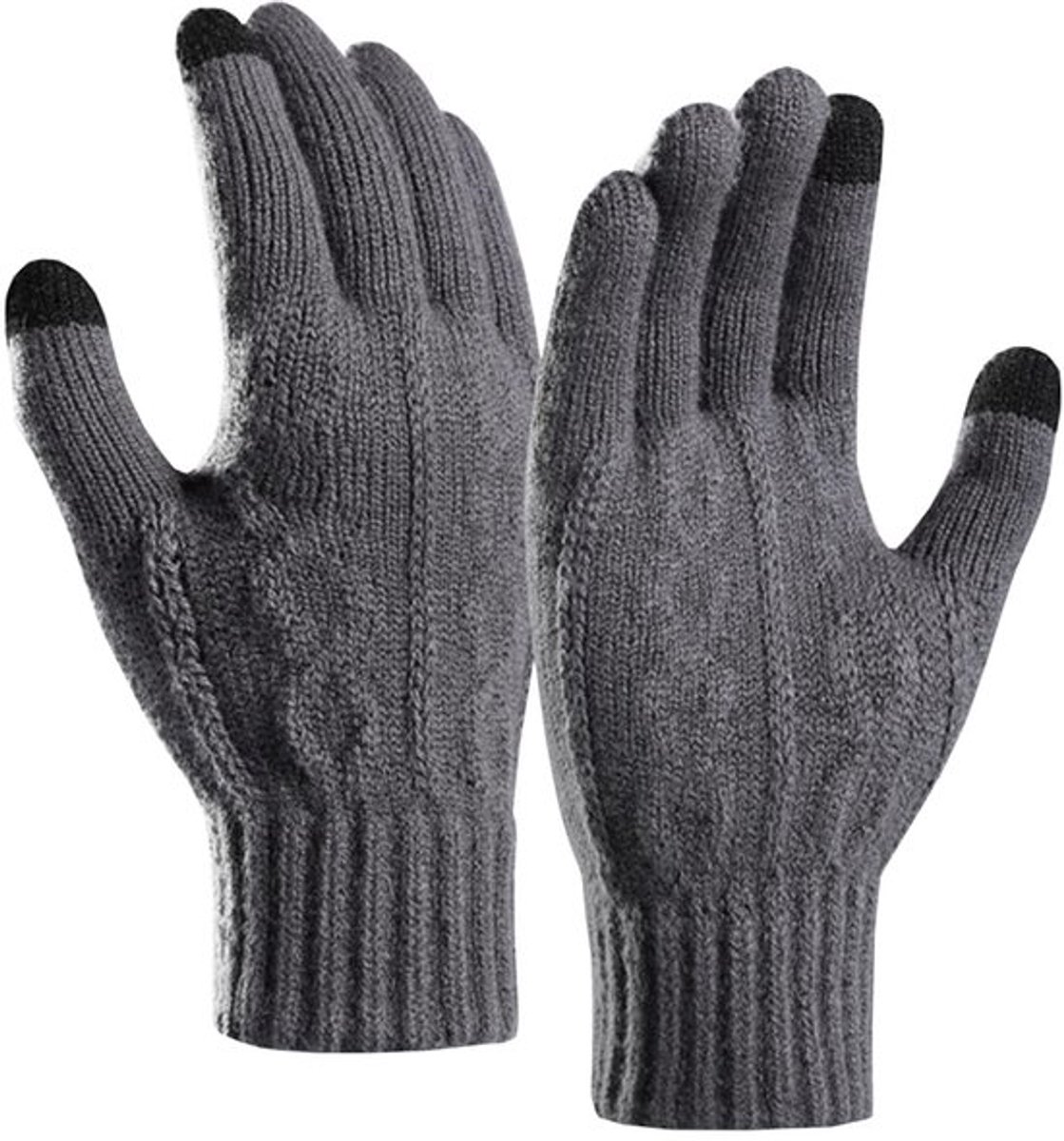 Winterhandschoenen Uniseks - Dikke Wollen Handschoenen - Touchscreen Handschoenen - Winddicht - Elastische Manchetten - Geschikt voor Buitenactiviteiten