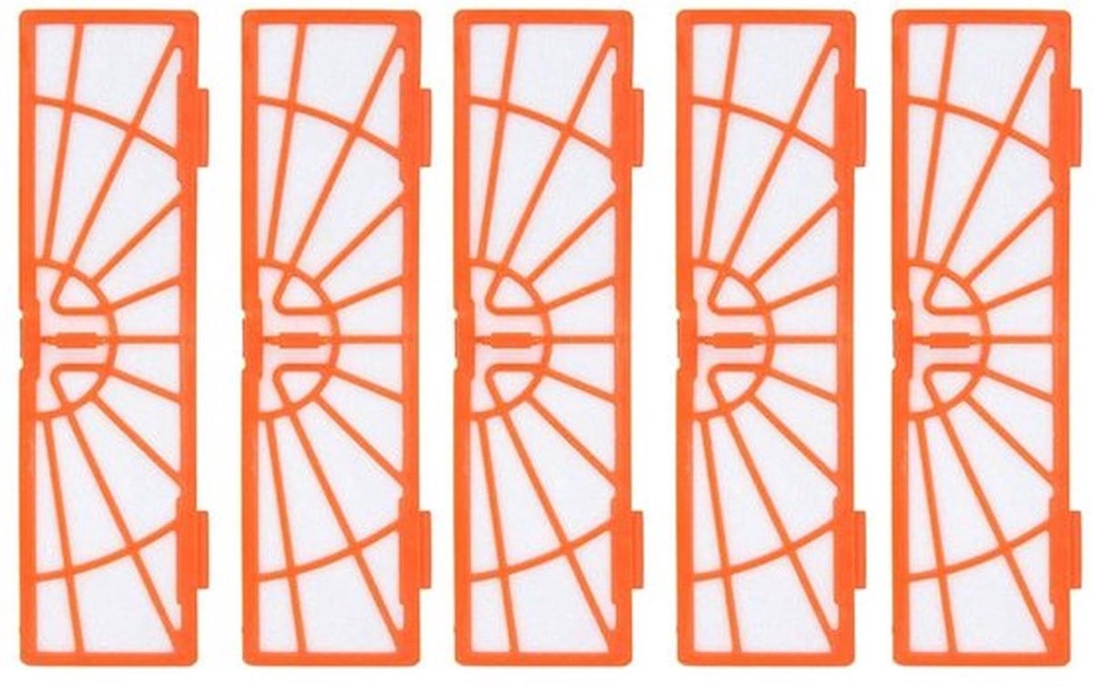 Filter Vervangingsset 5 Stuks - Stofzuiger Filter - ABS Materiaal - Eenvoudige Installatie - Optimale Filtratie - Afmetingen 20 x 5,3 cm - Stofzuigerfilter