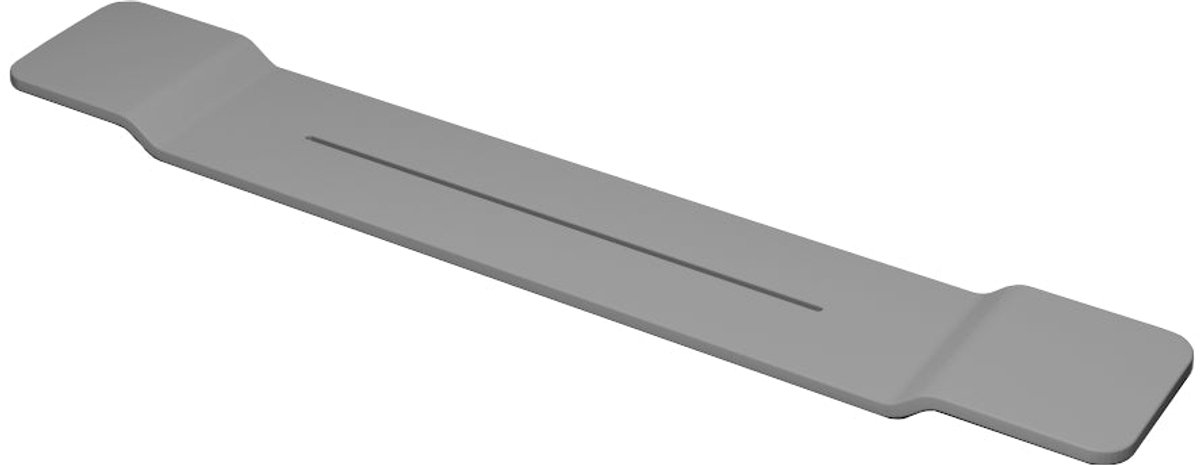 Badplank Sanitado Elements Hinza solid surface 95x15cm mat grijs