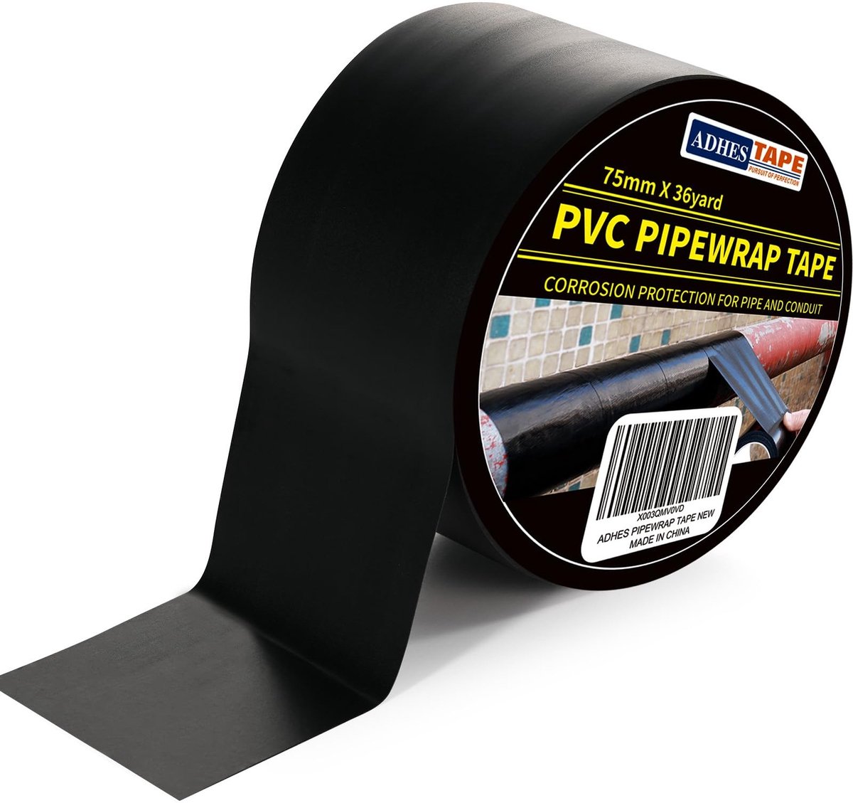 Solidchoice - Corrosiebestendige Pijptape voor Buiten en Ondergronds Gebruik, 3 Inch x 36 Yds
