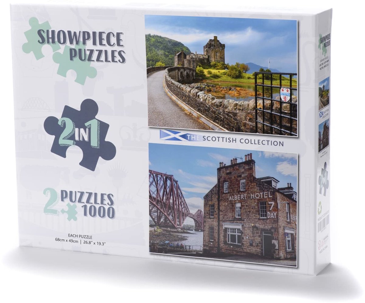 Solidchoice - 2 x 1000 Stukken Puzzelcollectie Schotland