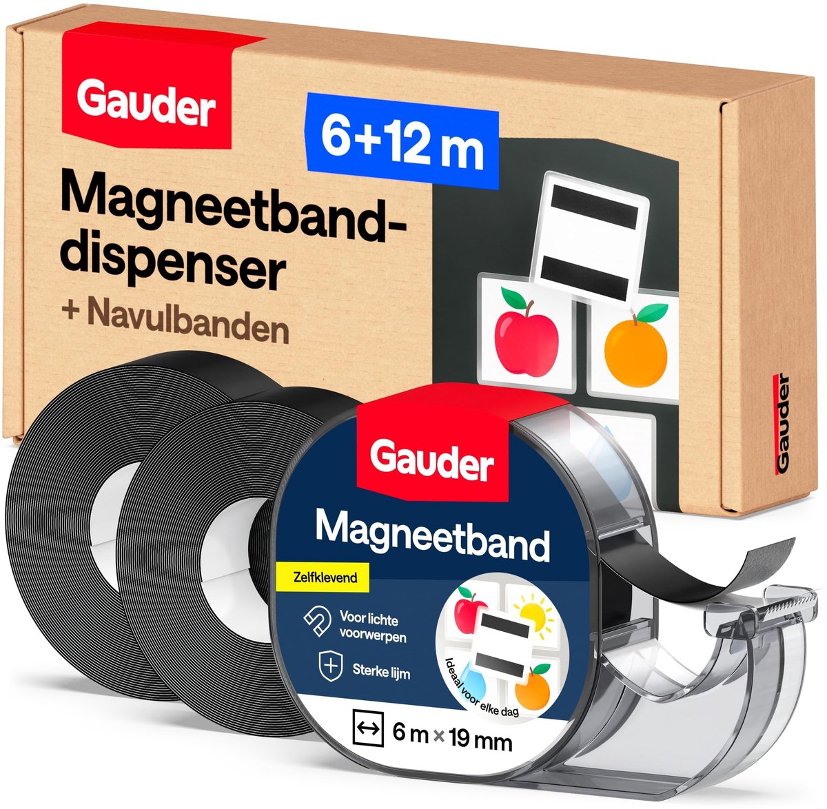 Solidchoice - Magnetische Tape met Dispenser en 2 Navullingen
