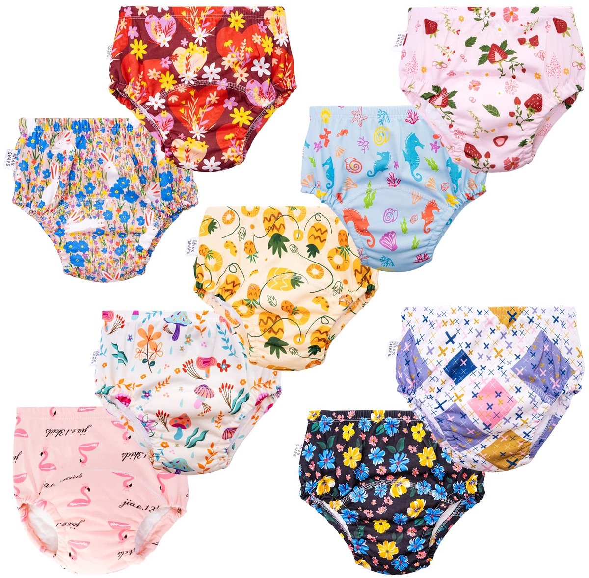 Solidchoice - Zachte en Ademende Potty Training Broekjes voor Kinderen, 9 Stuks