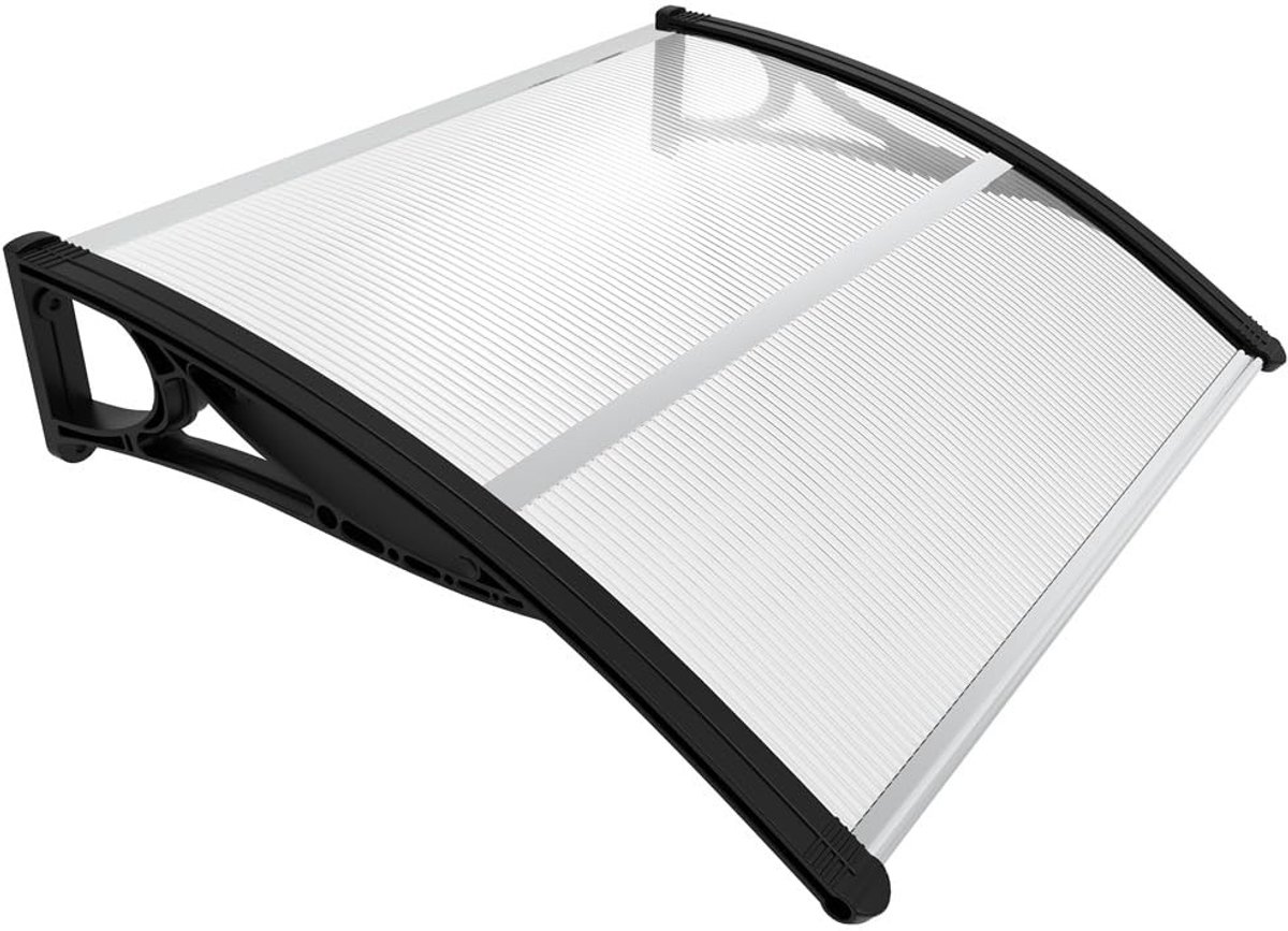 Solidchoice - Voordeur Overkapping 100x80 cm met Aluminium en Polycarbonaat