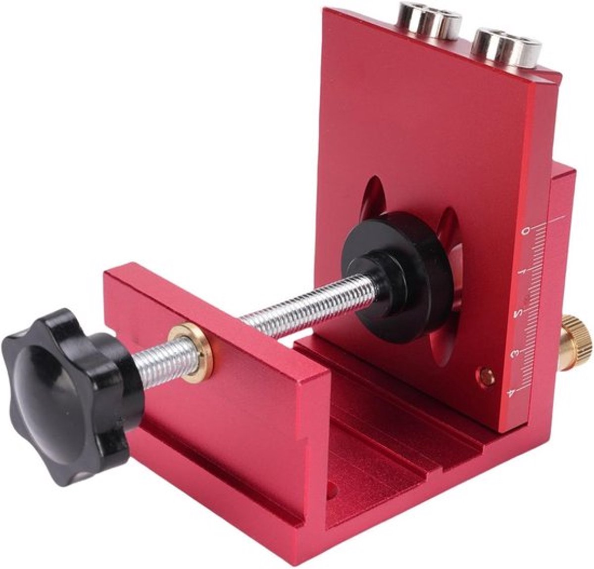 Pocket Hole Jig en Dowel Jig voor Houtverbindingen - Verstelbare Houtbewerking Tool met Schroefkit en Hoekgids