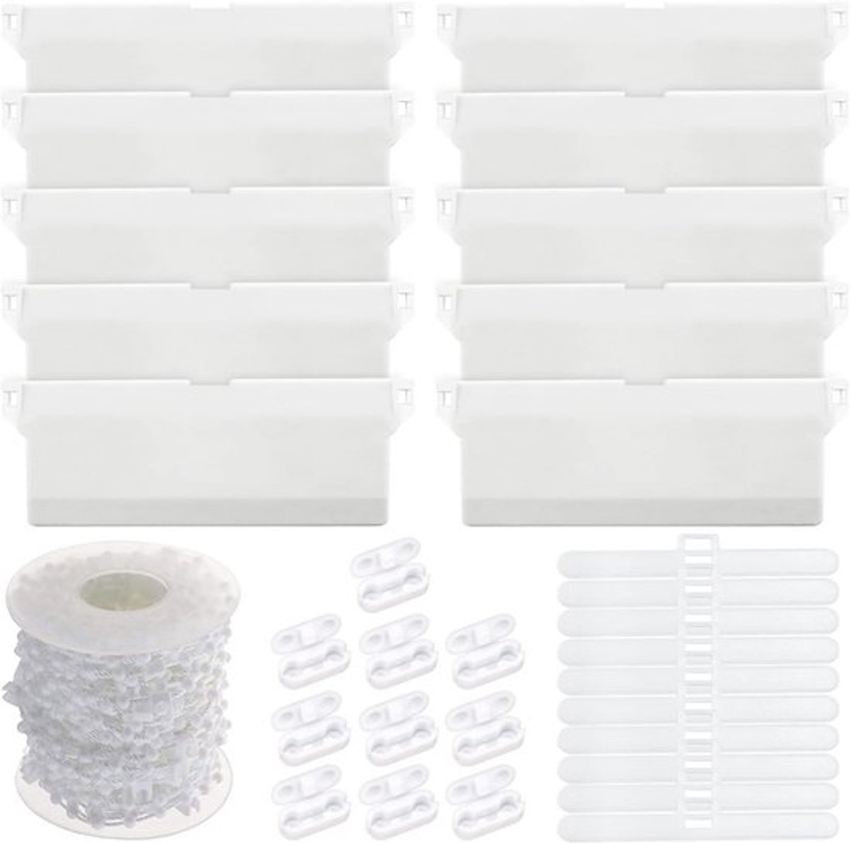 Verticale lamellen met accessoires voor rolluiken - Set van 10 stuks