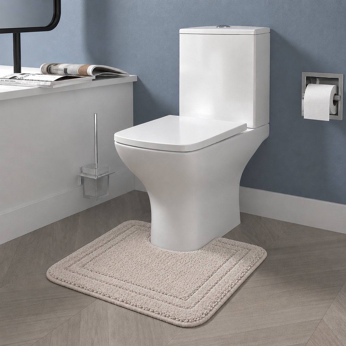 LitaLente Badmat Badkamer – 40x50 cm – Zachte Microvezel Badkamermat – Antislip & Absorberend – Machinewasbaar - Tapue