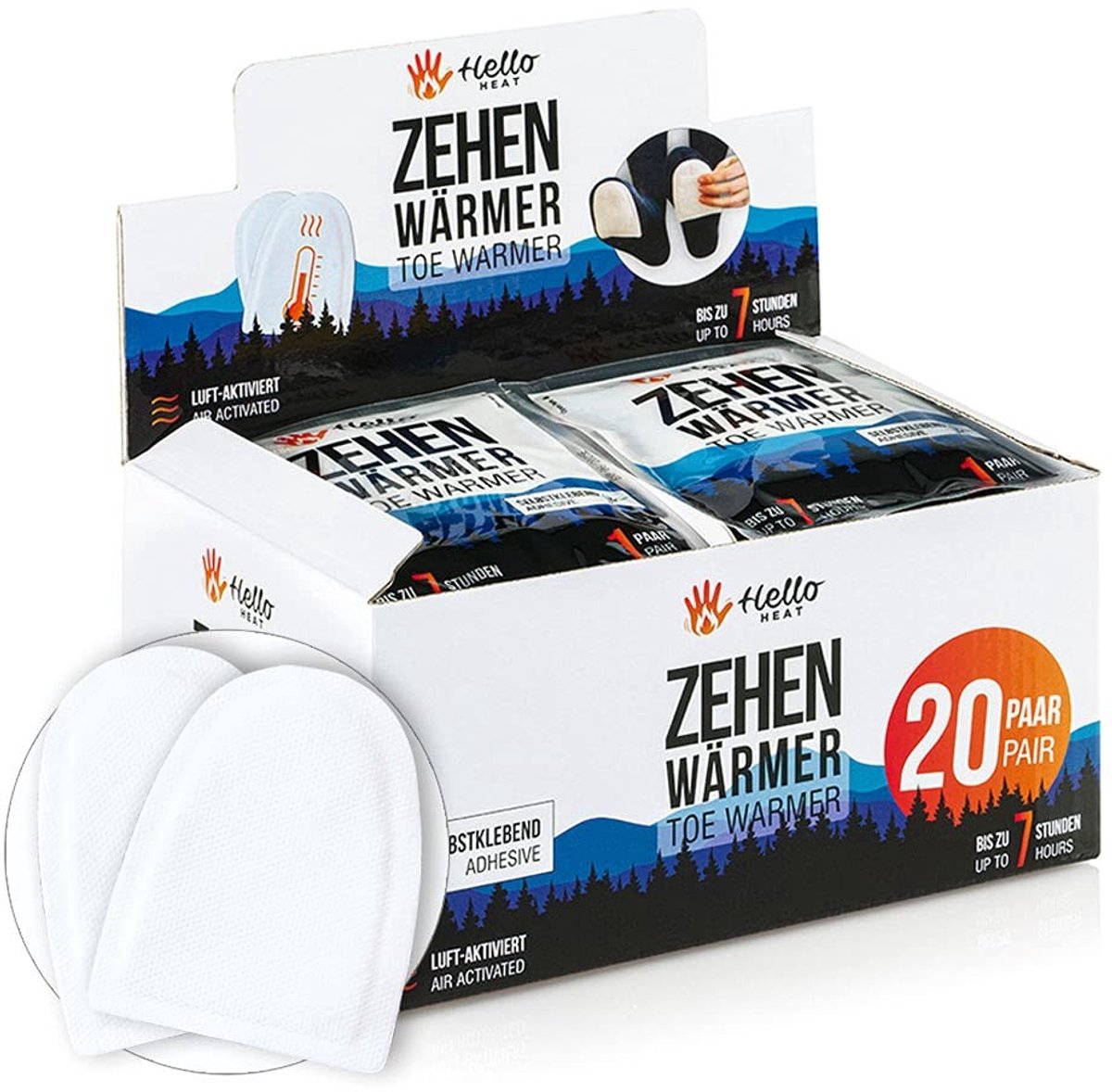 Solidchoice - Warmpack: 40 Paar Teenwarmers met 7 Uur Warmte