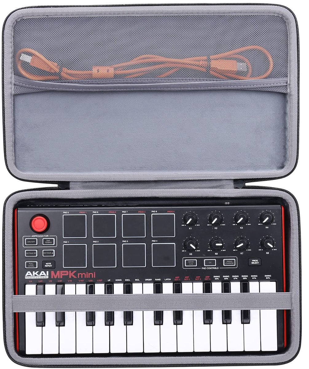 Solidchoice - Harde Reisetui voor USB MIDI Keyboard Controller - Zwart