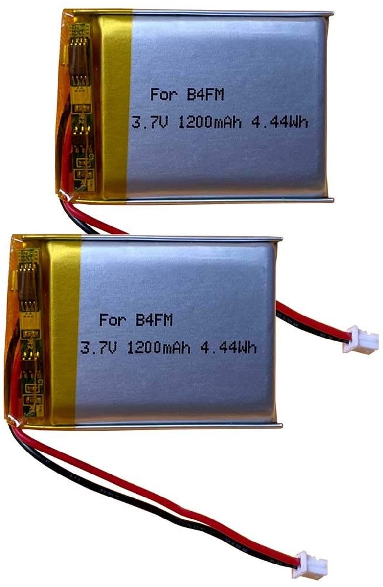 Solidchoice - 3.7V 1200mAh Batterij voor Lexin B4FM Motor Bluetooth Headset