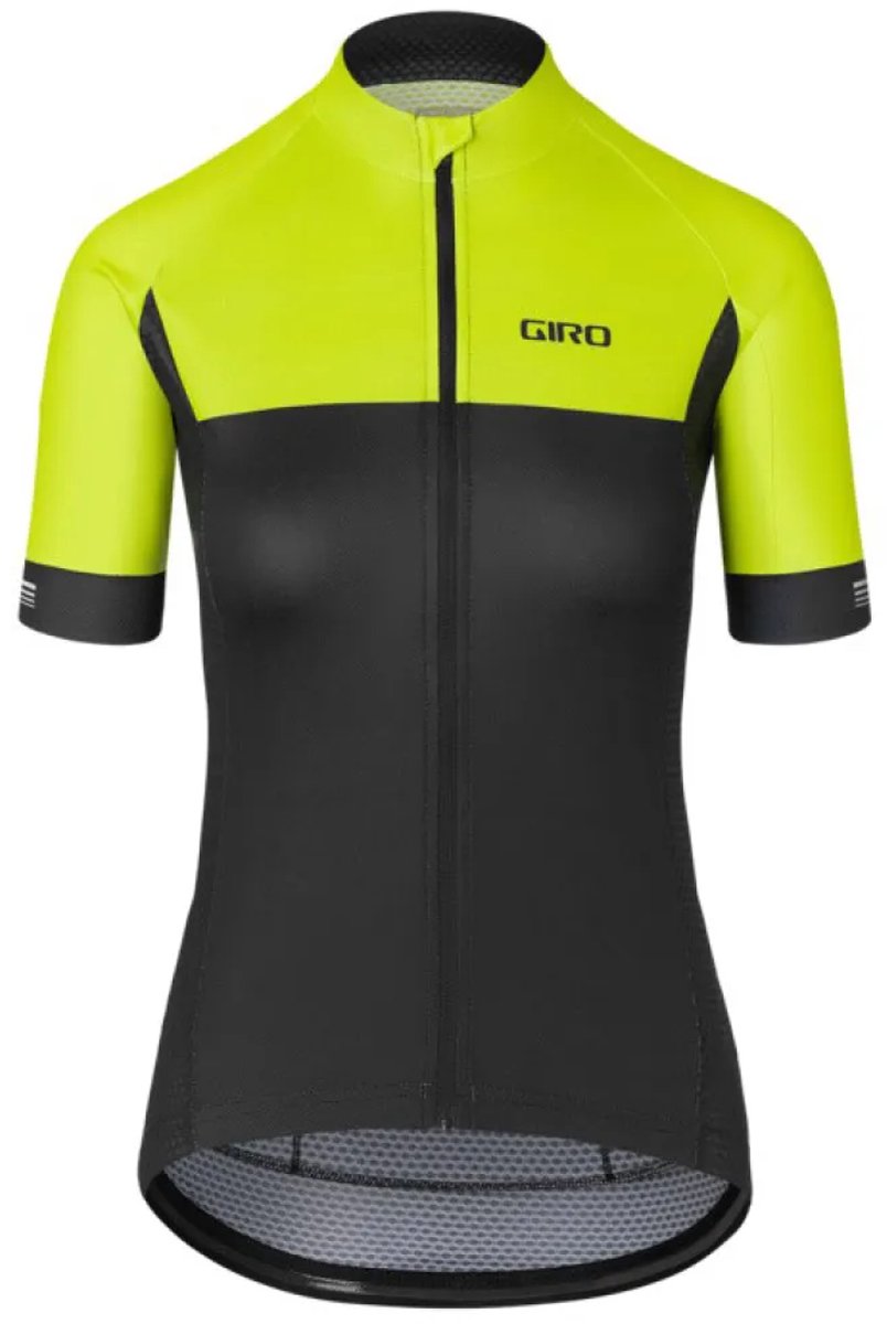 Giro Chrono Korte Mouw Wielertrui Geel M Vrouw