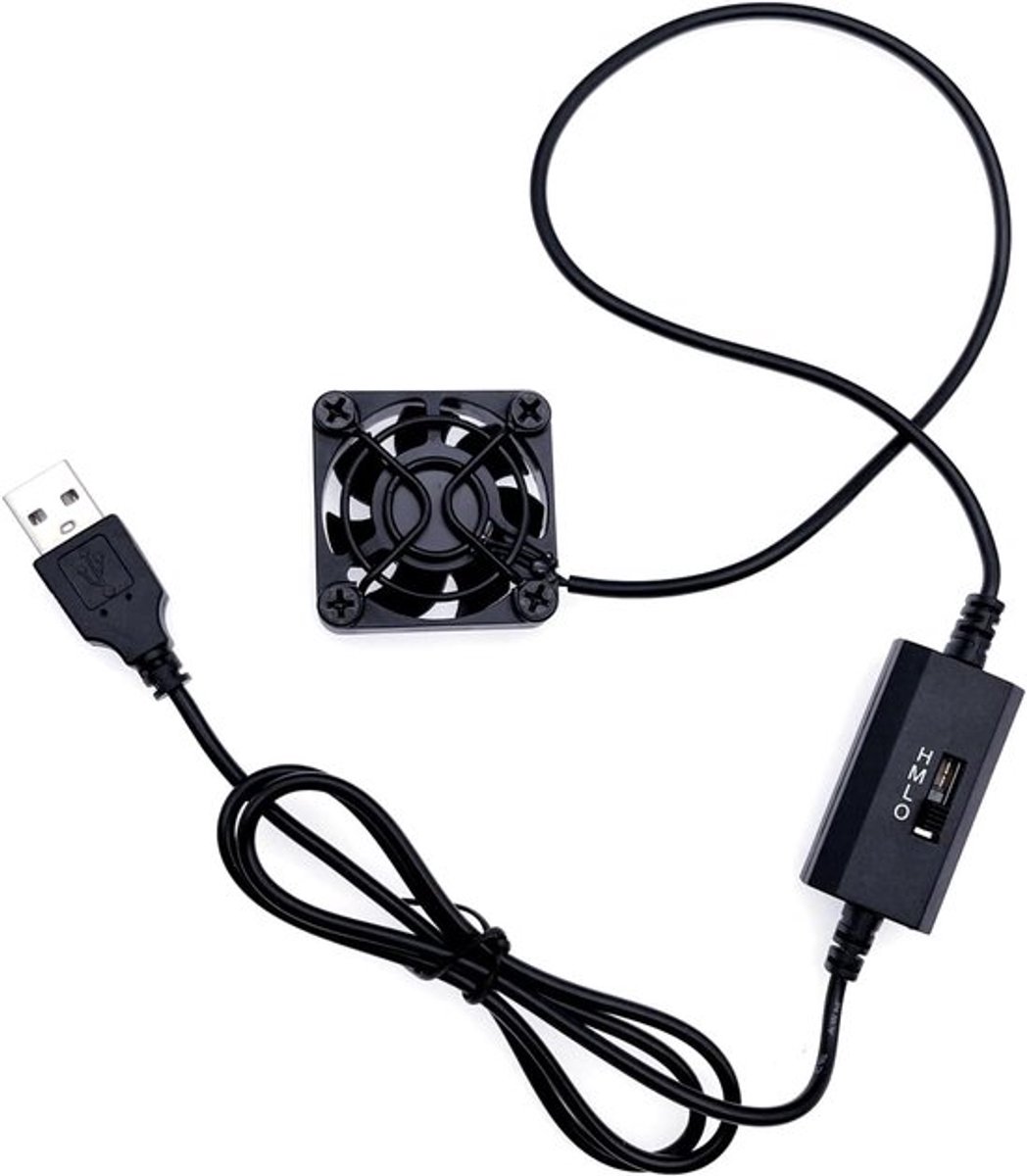 SnelShoppen - 40mm USB Ventilator met 3 Snelheden - Koelventilator voor Computer, 3D Printer, TV Box en Elektronische Projecten - Compact en Duurzaam